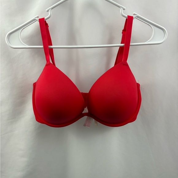 PINK Victoria’s Secret Wear Everywhere Super Push Up 34DD Hot Pink - Picture 2 of 11